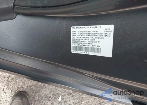 2019 Honda Odyssey Ex-L from USA, damaged, VIN 5FNRL6H7XKB013314